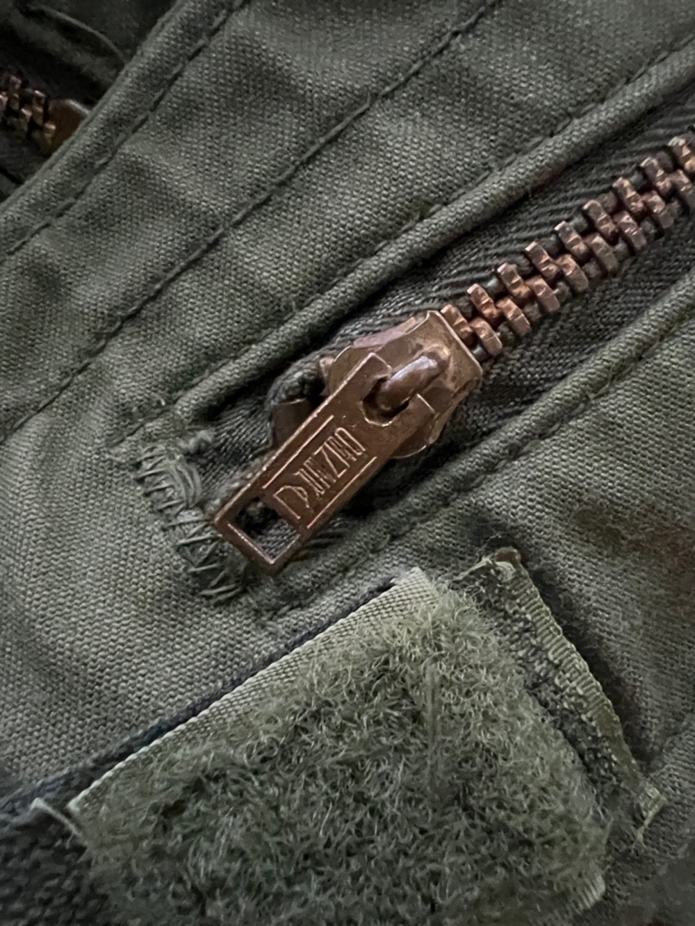 Vintage 1974 US Army M-65 Field Jacket by John Ownbey Co. Medium Short Brass Zip - Picture 9 of 14